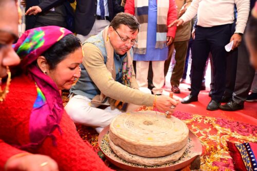 Laid the foundation stone of development plans