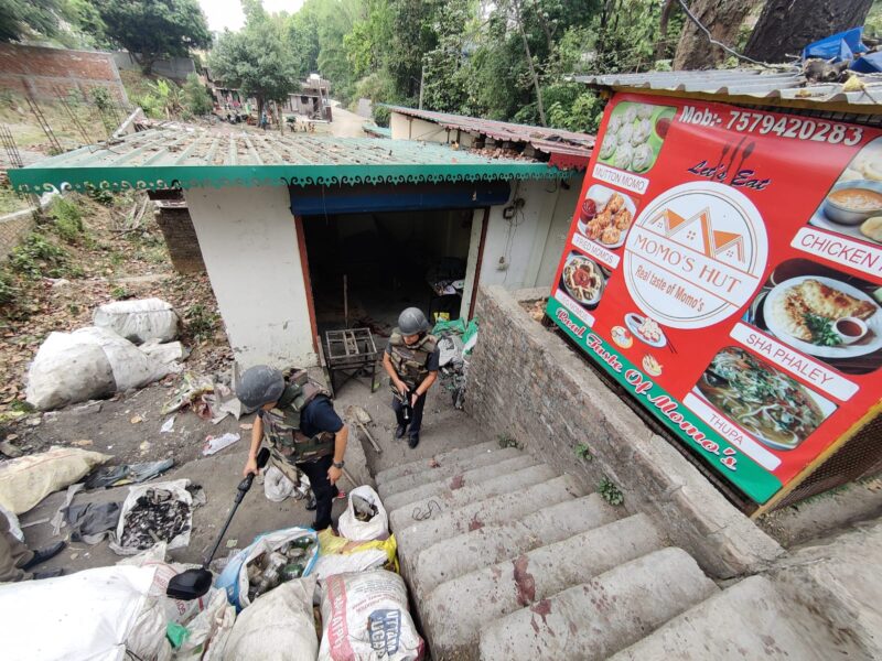 Explosion in junk shop