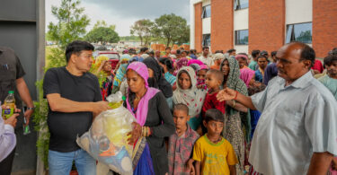 food packets distributed