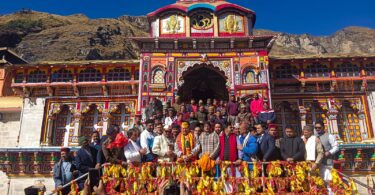 The door of Shri Badrinath Dham