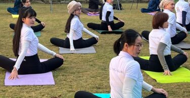 Foreign students took yoga training in SGRRU