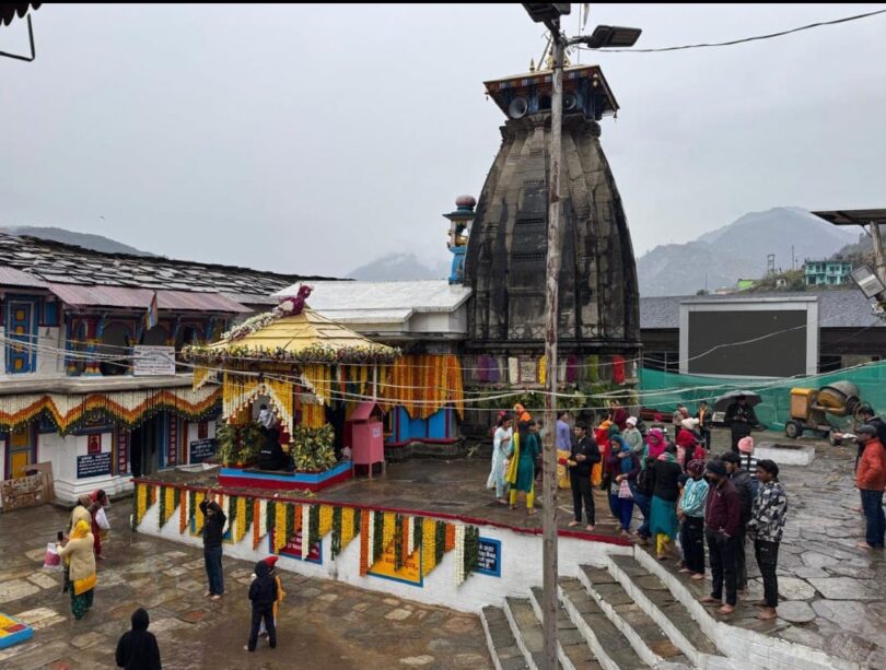 The doors of Shri Kedarnath Dham