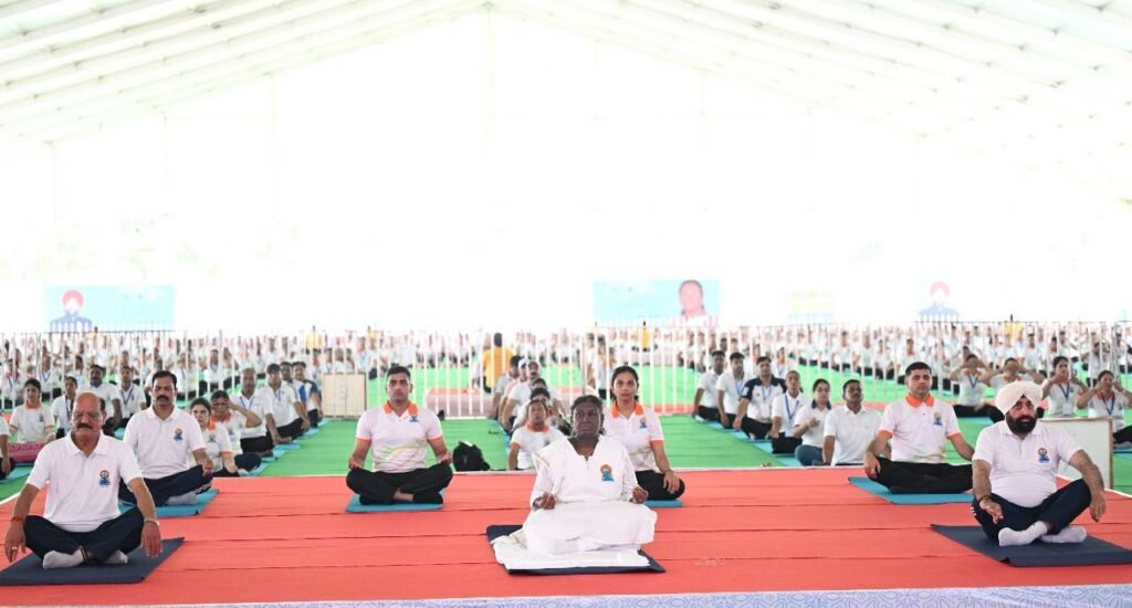 11th International Yoga Day begins