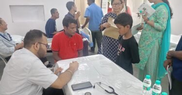 health camp at Cheshire Homes