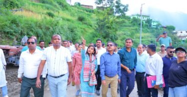 Inspection of disaster affected areas