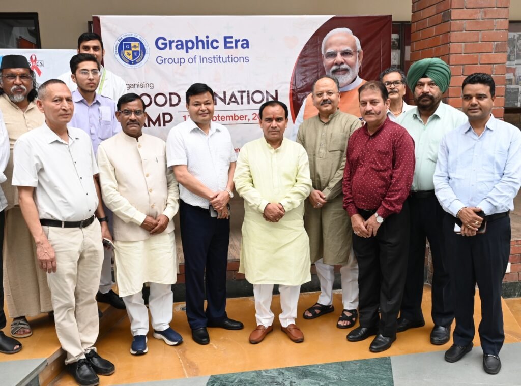 Blood donation camp at Graphic Era