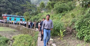 Visit to affected areas