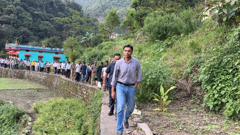Visit to affected areas