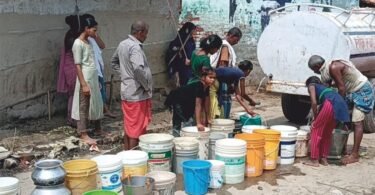 Drinking water line damaged