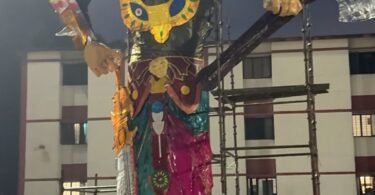 Burning of 32 feet tall Ravana