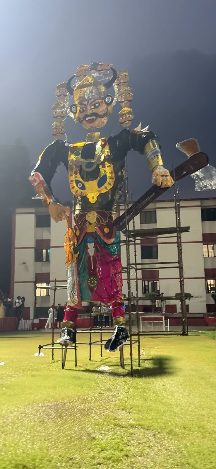 Burning of 32 feet tall Ravana