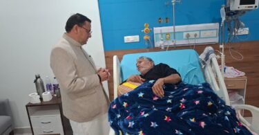 Diwakar Bhatt admitted to hospital