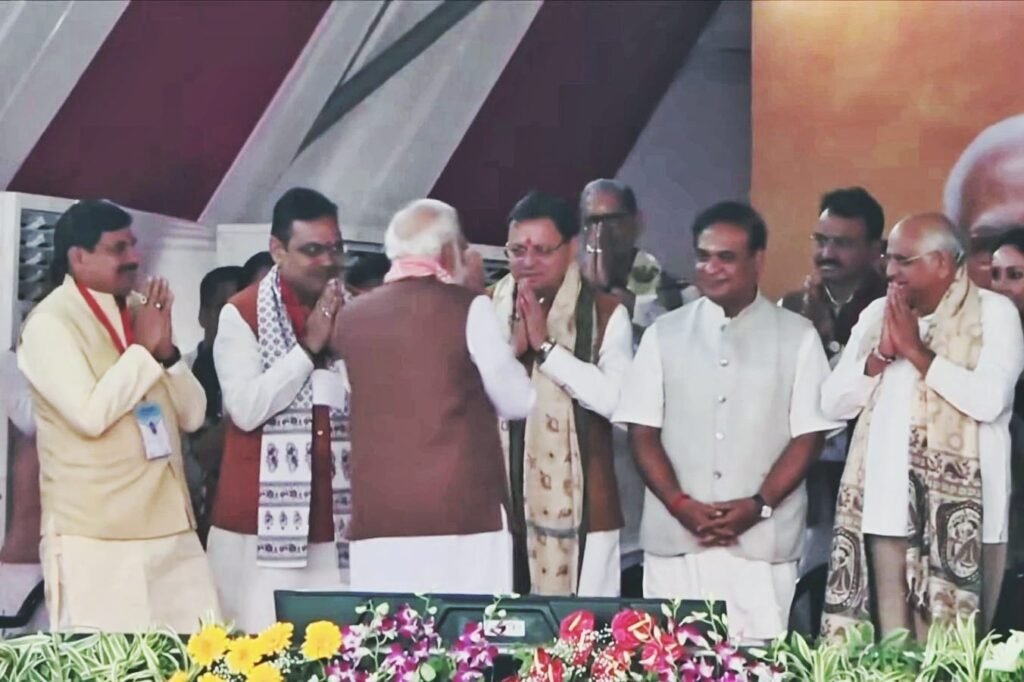 CM Dhami attended ceremony in Bihar