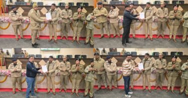 Police officers were honored