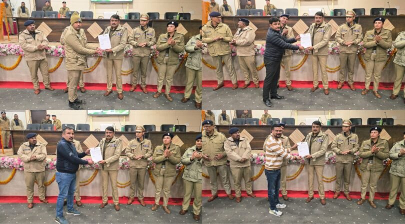 Police officers were honored