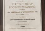 Status in Startup India Ranking