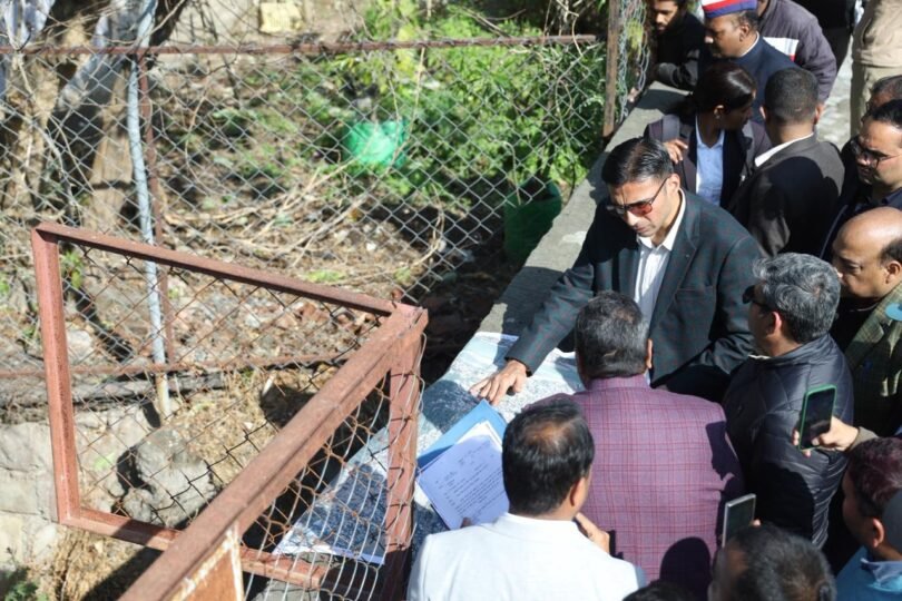 Chandreshwar drain inspection