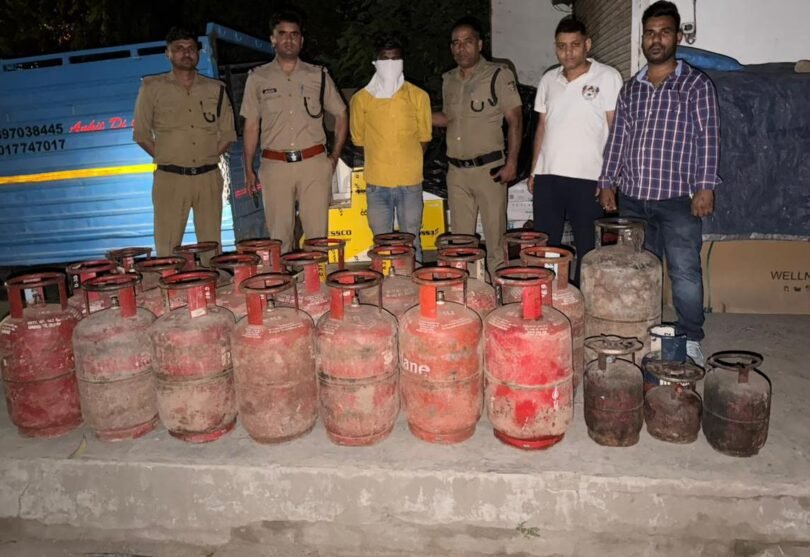 gas cylinders exposed