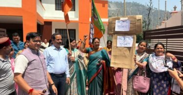BJP Mahila Morcha Protest