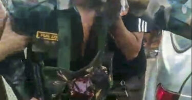 An injured Assam Rifles officer