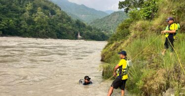 Youth Swept Away in Ganga