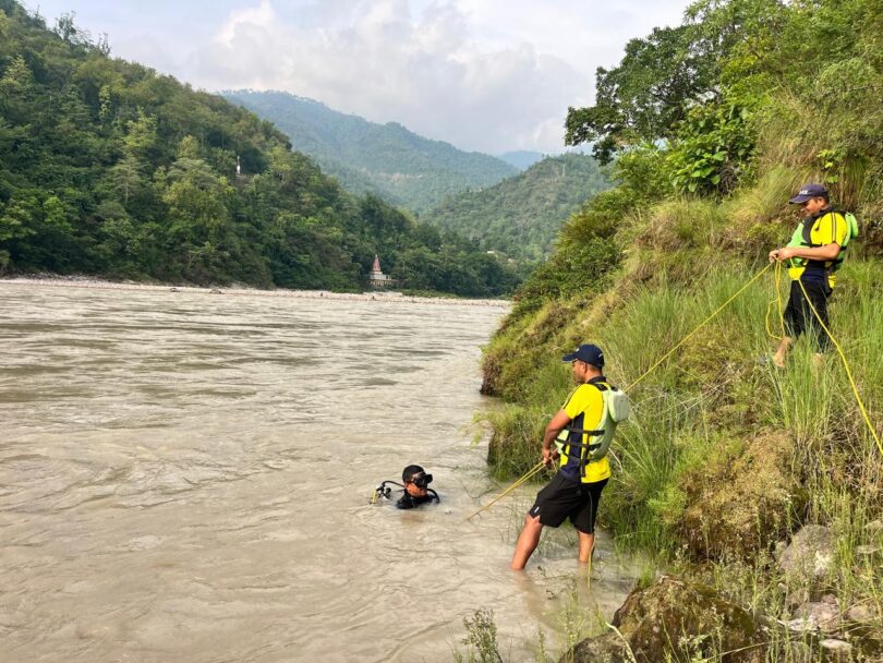 Youth Swept Away in Ganga
